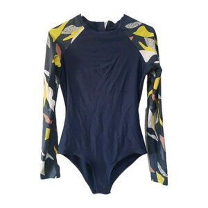 Picture Surfsuit Swim Womens Back Zip Recycled Nylon Blue Long Sleeve M